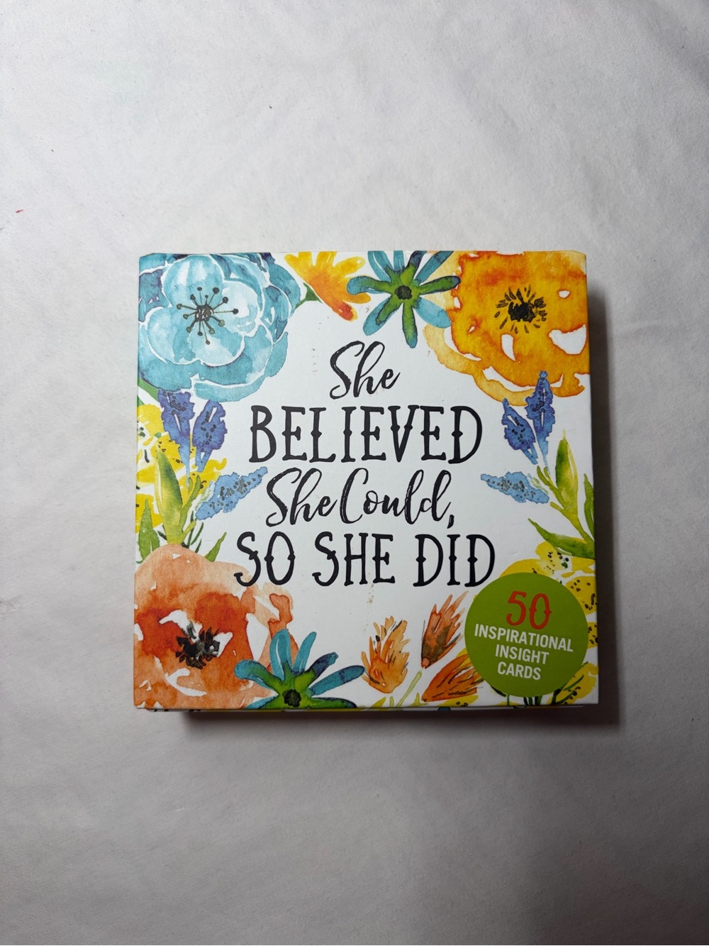 She Believed She Could, So She Did - Inspirational Card Set (Multicolor)